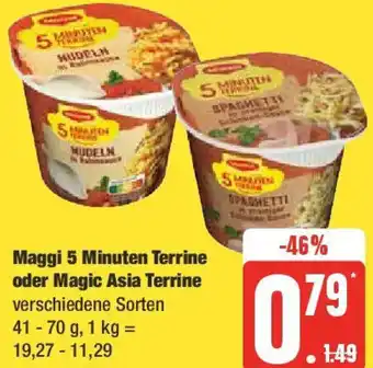 Edeka Maggi 5 Minuten Terrine oder Magic Asia Terrine 41-70 g Angebot