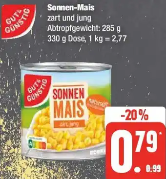 Edeka GUT & GÜNSTIG Sonnen-Mais 330 g Dose Angebot