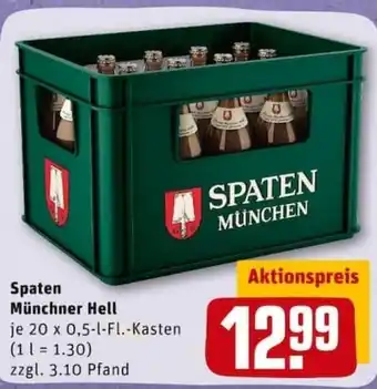 REWE City Spaten Münchner Hell 20x0,5L Angebot