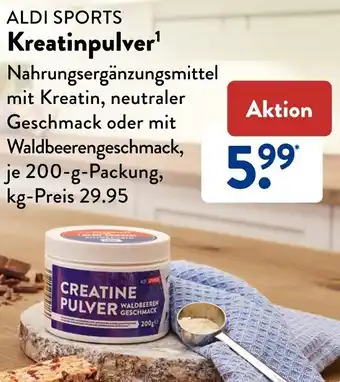 Aldi Süd ALDI SPORTS Kreatinpulver 200 g Packung Angebot