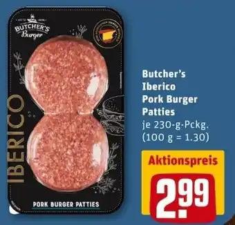 REWE City Butcher's Iberico PorK Burger Patties 230g Angebot