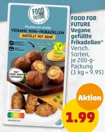 PENNY FOOD FOR FUTURE Vegane gefüllte Frikadellen 200 g Packung Angebot