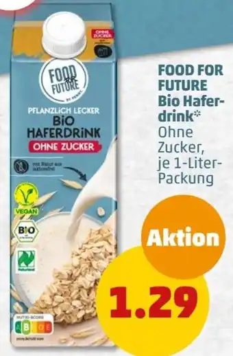 PENNY FOOD FOR FUTURE Bio Haferdrink 1 Liter Packung Angebot