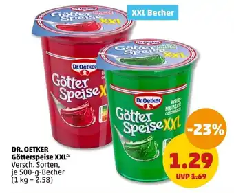 PENNY DR. OETKER Götterspeise XXL 500-g-Becher Angebot