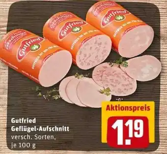 REWE City Gutfried Geflügel Aufschnitt 100g Angebot