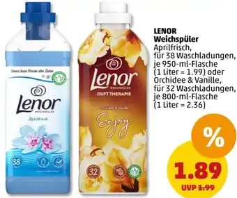 PENNY LENOR Weichspüler 950/800 ml Flasche Angebot