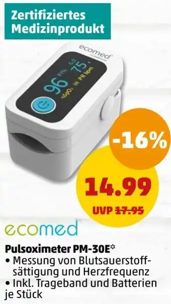 PENNY ecomed Pulsoximeter PM-30E* Angebot