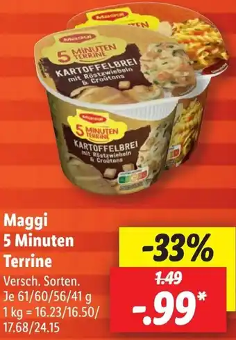 Lidl Maggi 5 Minuten Terrine 61/60/56/41 g Angebot