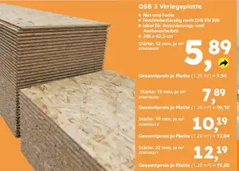 Globus Baumarkt OSB 3 Verlegeplatte Angebot