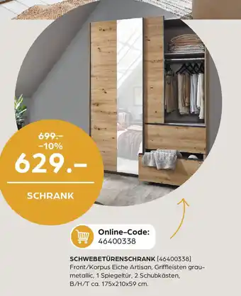 Möbel Buss SCHWEBETÜRENSCHRANK Angebot