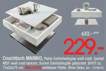 Zurbrüggen Couchtisch MARIKO Angebot