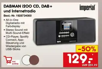 Netto Marken-Discount imperial DABMAN i200 CD, DAB+ und Internetradio Angebot