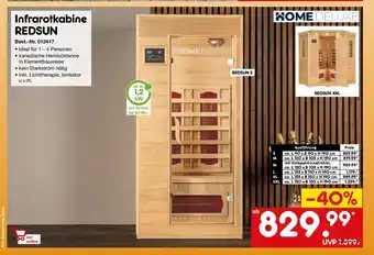 Netto Marken-Discount HOME DELUXE Infrarotkabine REDSUN Angebot