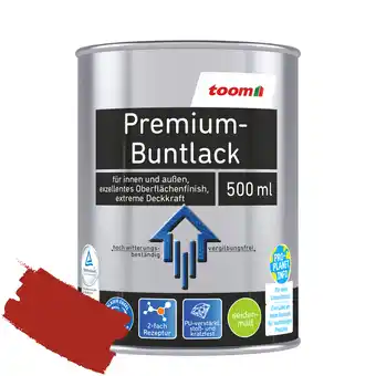 toom Baumarkt Toom premium-buntlack feuerrot seidenmatt 500 ml Angebot