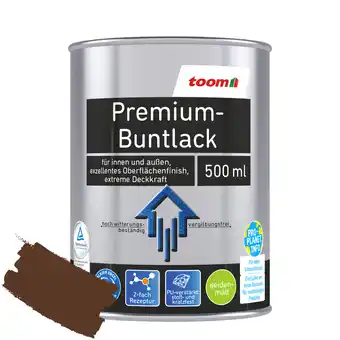 toom Baumarkt Toom premium-buntlack nussbraun seidenmatt 500 ml Angebot