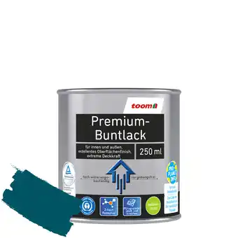 toom Baumarkt Toom premium-buntlack petrolfarben seidenmatt 250 ml Angebot