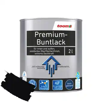 toom Baumarkt Toom premium-buntlack tiefschwarz glänzend 2 l Angebot