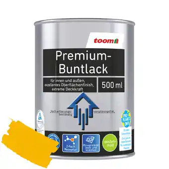 toom Baumarkt Toom premium-buntlack rapsgelb seidenmatt 500 ml Angebot