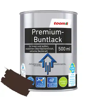 toom Baumarkt Toom premium-buntlack schokobraun seidenmatt 500 ml Angebot