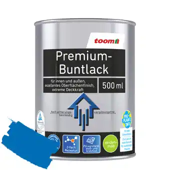 toom Baumarkt Toom premium-buntlack pazifikblau seidenmatt 500 ml Angebot