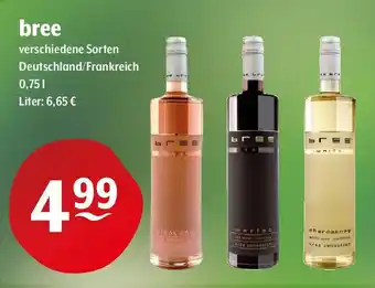 Getränke Hoffmann bree verschiedene Sorten 750ml Angebot