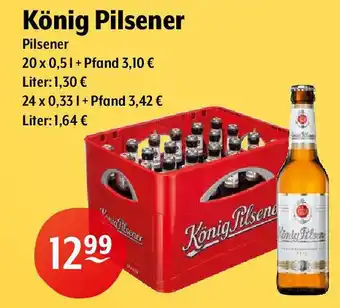 Getränke Hoffmann König Pilsener 20*500/24*330ml Angebot