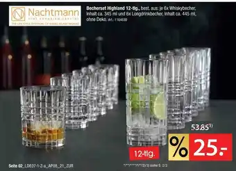 Zurbrüggen Nachtmann becherset highland Angebot