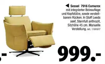 Zurbrüggen Sessel 7916 cumurex Angebot