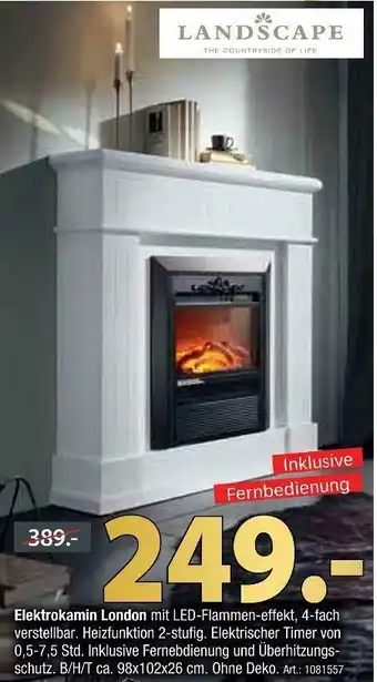 Zurbrüggen Landscape elektrokamin london Angebot