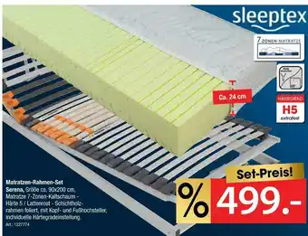 Zurbrüggen Sleeptex matratzen-rahmen-set serena Angebot