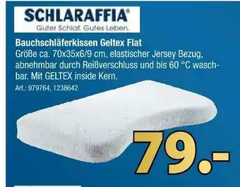 Zurbrüggen Schlaraffia bauchschläferkissen geltex flat Angebot