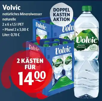 Getränke Hoffmann Volvic natürliches Mineralwasser 2*6*1.5L Angebot