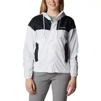 Intersport Columbia damen schlupfjacke flash challenger windbreaker white, black l Angebot