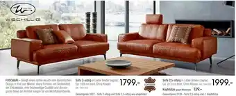 Zurbrüggen W.schillig sofa 2-sitzig oder sofa 2,5-sitzig Angebot