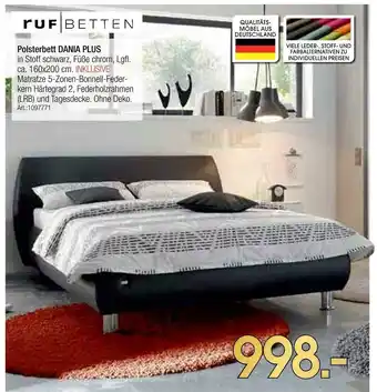 Zurbrüggen Ruf betten polsterbett dania plus Angebot