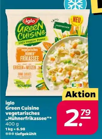 NETTO Iglo green cuisine vegetarisches „hühnerfrikassee“ Angebot
