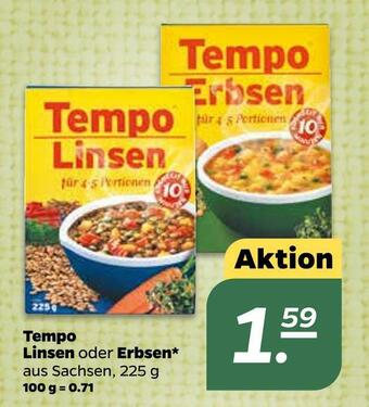 NETTO Tempo linsen oder erbsen Angebot