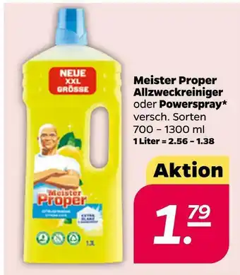 NETTO Meister proper allzweckreiniger oder powerspray Angebot