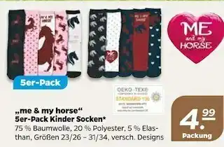 NETTO „me & my horse“ 5er-pack kinder socken Angebot