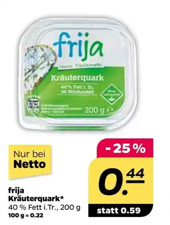 NETTO Frija kräuterquark Angebot