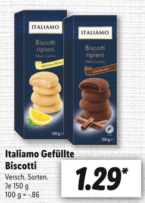 Italiamo gefüllte biscotti Angebot bei Lidl