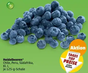 PENNY Heidelbeeren 125 g Schale Angebot