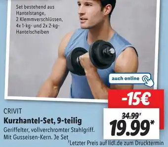 Lidl CRIVIT Kurzhantel-Set, 9-teilig Angebot