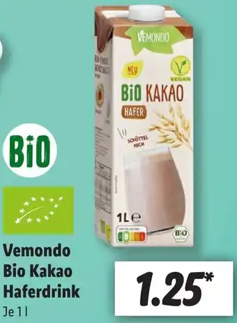 Lidl Vemondo Bio Kakao Haferdrink 1 L Angebot