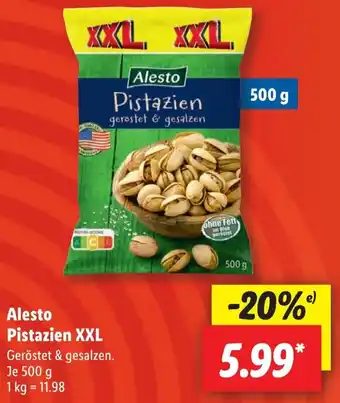 Lidl Alesto Pistazien XXL 500 g Angebot