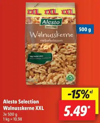 Lidl Alesto Selection Walnusskerne XXL 500 g Angebot