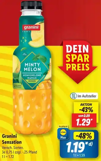 Lidl Granini Sensation 0,75 L Angebot