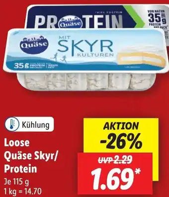 Lidl Loose Quäse Skyr/ Protein 115 g Angebot