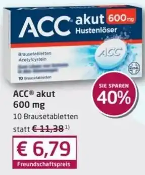 Sabelus XXL ACC akut 600 mg 10 Brausetabletten Angebot