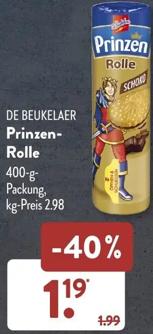 Aldi Süd DE BEUKELAER Prinzen Rolle 400 g Packung Angebot